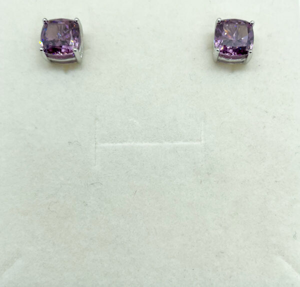 Orecchino punto luce viola