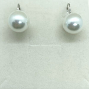 Orecchino monachella con perla sintetica di diametro 14mm