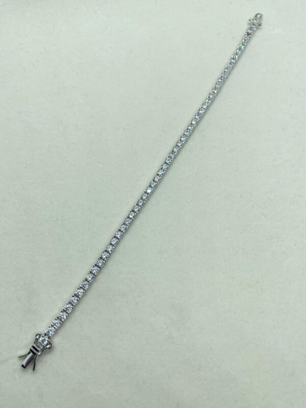 Bracciale tennis bianco diametro 2,5mm