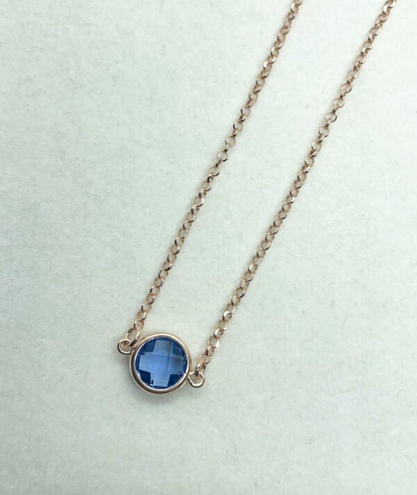 Collana lunga 40cm con pietre colorate - immagine 3