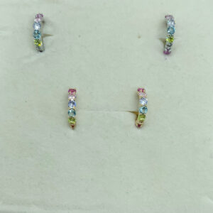 Orecchini cerchietto multicolor