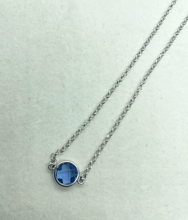 Collana lunga 40cm con pietre colorate - immagine 2