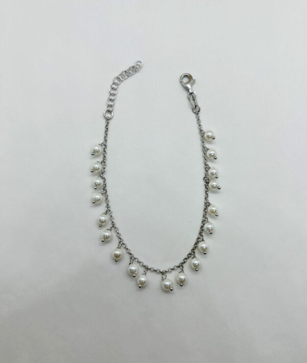 Bracciale con pendenti perle naturali - immagine 2