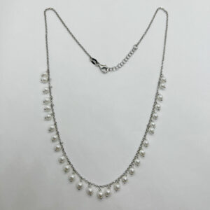 Collana con pendenti perle naturali
