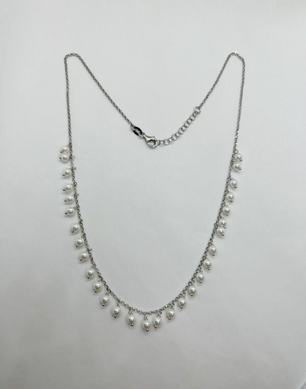 Collana con pendenti perle naturali