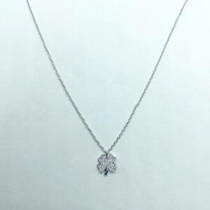 Collana pendente quadrifoglio