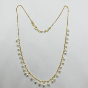 Collana con pendenti perle naturali