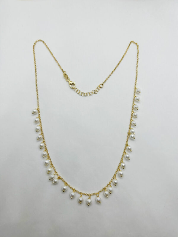 Collana con pendenti perle naturali
