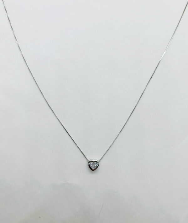 Collana pendente cuore 6mm